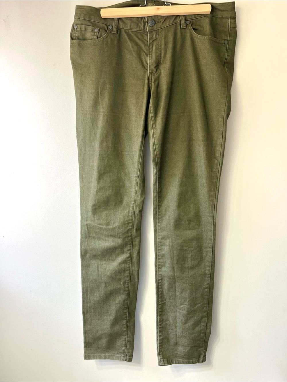 Prana Organic Cotton Blend Stetch Pants Army Green 12